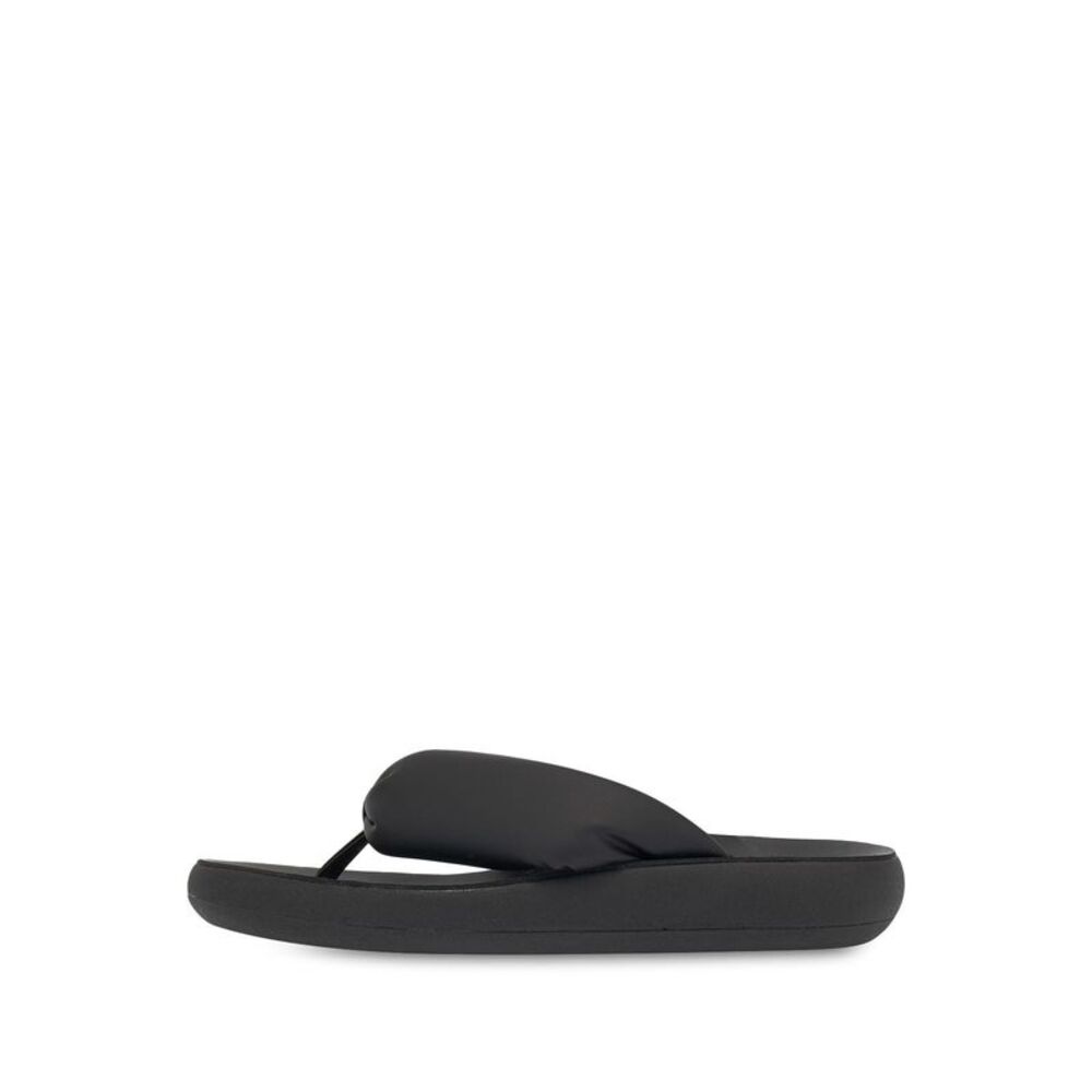 ANCIENT GREEK SANDALS Womens Black Charisma Round Toe Thong Sandals 36